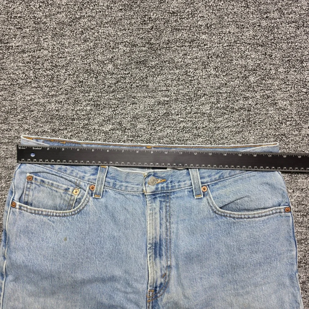 90s Vintage Distressed Straight Leg Jeans Mens 36x34 Blue Levis 505 Light Wash